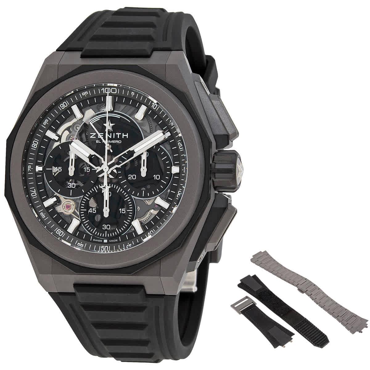 Zenith+Defy+Men%27s+Black+Watch+-+03.9300.3620%2F78.I001 for sale