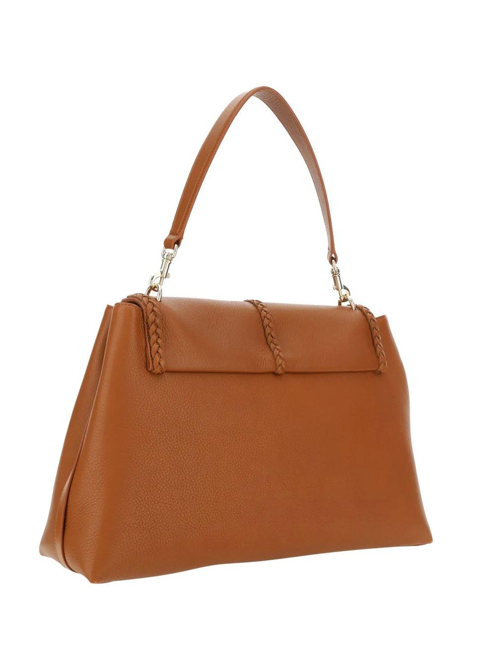 Chloé Grained Bull Leather Large Penelope Shoulder Bag in Brown | Lyst