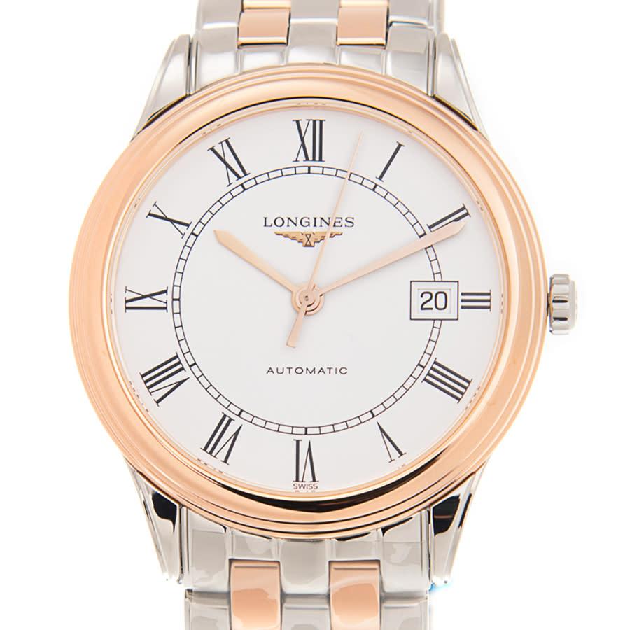 Longines Flagship Automatic White Dial Watch in Metallic for Men | Lyst