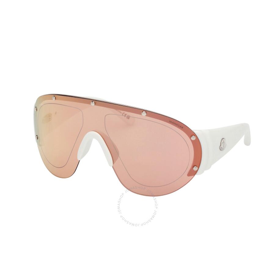 Moncler Rapide Orange Shield Sunglasses Ml0277 21g 00 in Pink for 