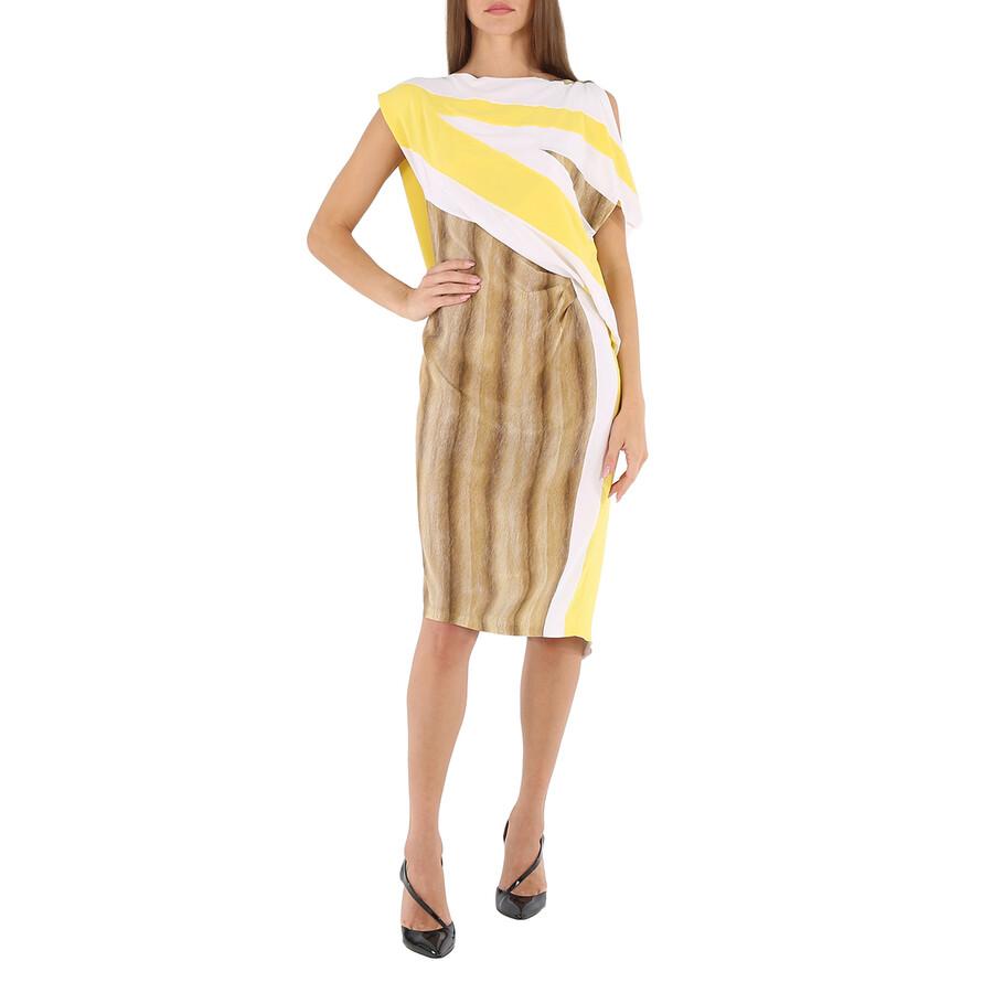 Yellow Burberry Dresses for Women | Lyst