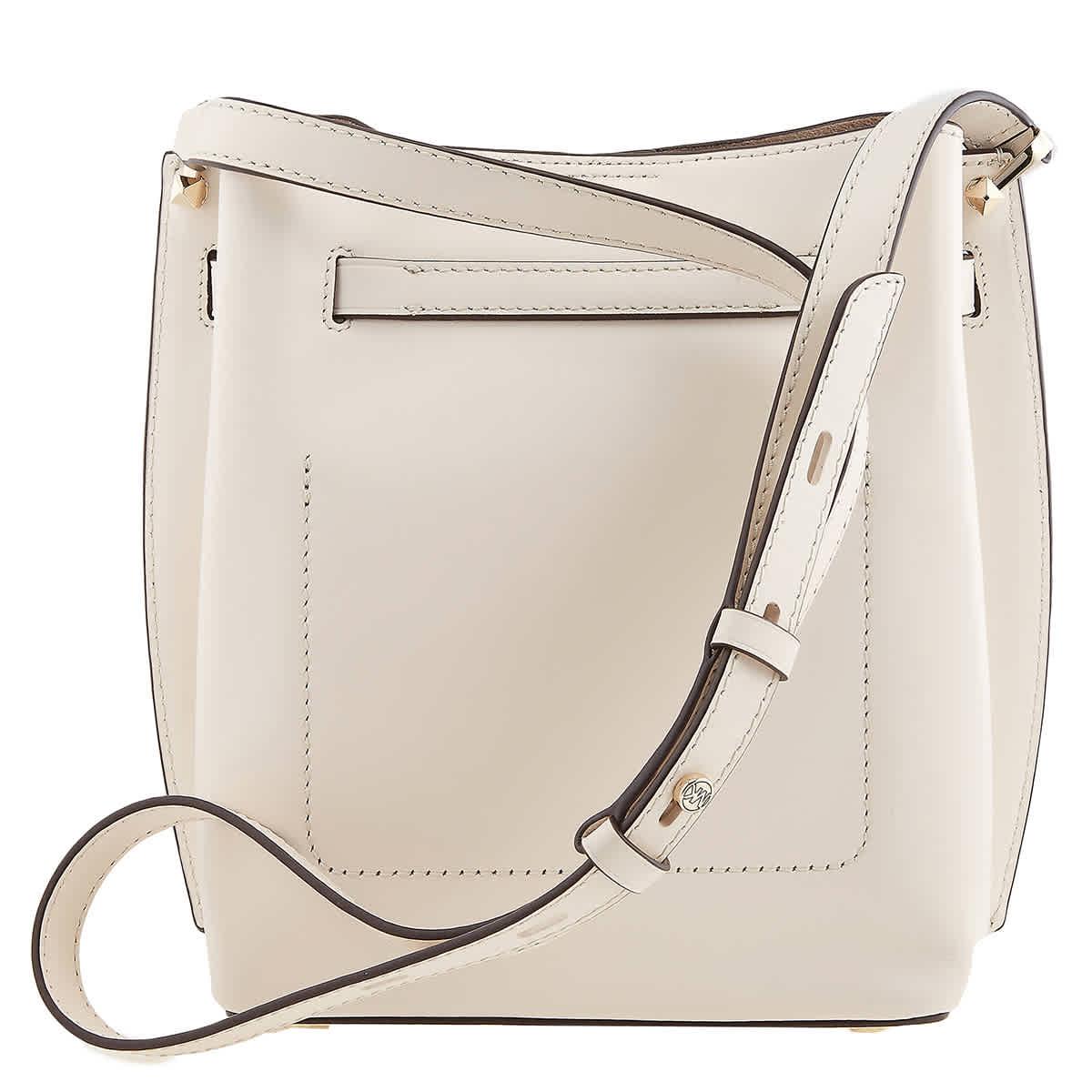 MICHAEL KORS BRADSHAW SHOULDER BAG IN SMOOTH LEATHER Woman Light cream