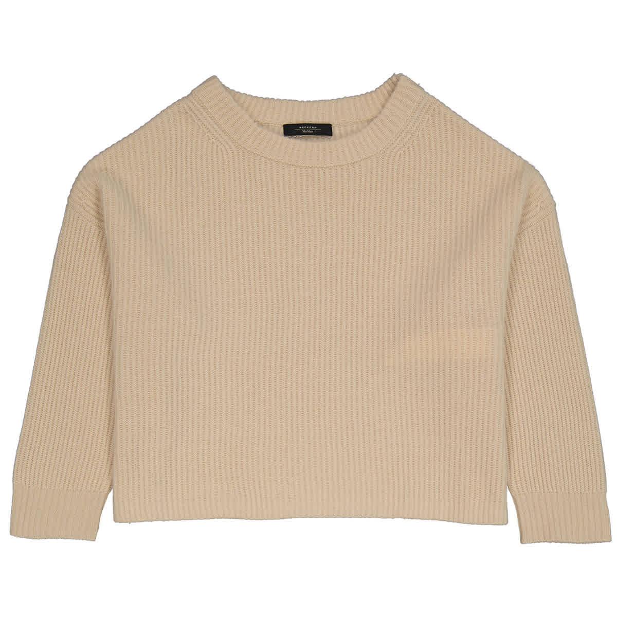 Max Mara Weekend Lotus Cashmere Sweater in Natural | Lyst Canada