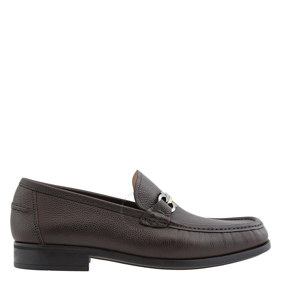 Salvatore Ferragamo Two-Tone Brown Loafers Salvatore Ferragamo Two Tone Patent Leather Gancini Bit Slip  main image 3