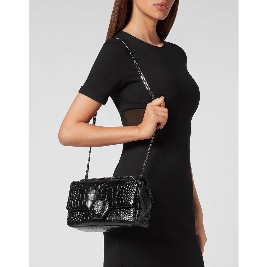 PHILIPP PLEIN ブラックショルダーバッグ Philipp Plein Day In crossbody - Black - Men | MBA0028PCO011N02K