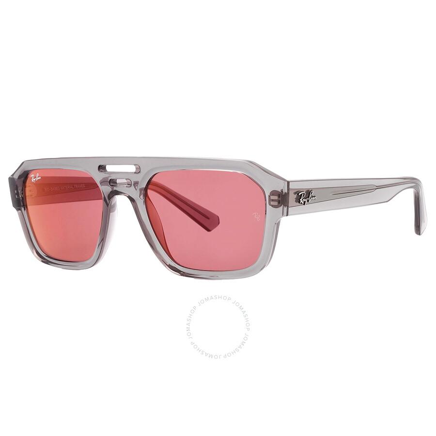 Ray-Ban Corrigan Dark Violet Red Irregular Sunglasses Rb4397