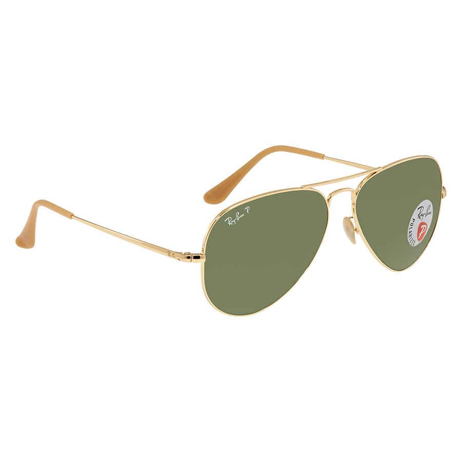Ray Ban Polarized Green Classic G 15 Aviator Unisex Sunglasses 9064o9 58 Lyst
