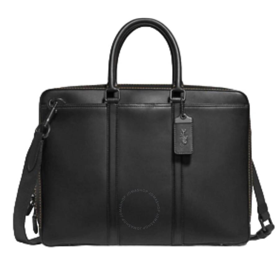 COACH Metropolitan Slim Briefcase in Black for Men | Lyst