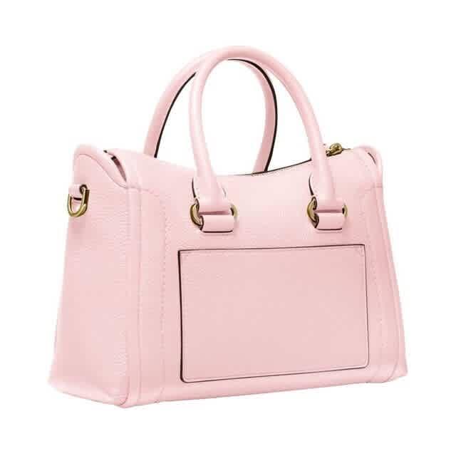 Michael Kors Carine Small Leather Satchel in Pink | Lyst