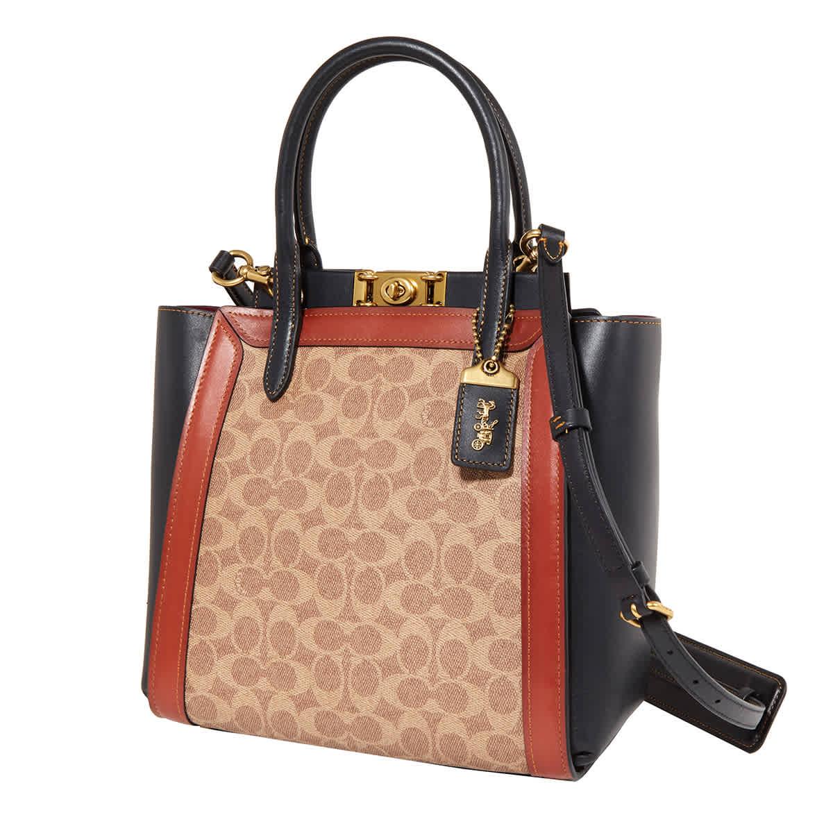 COACH Troupe Tote In Signature Canvas in Brown