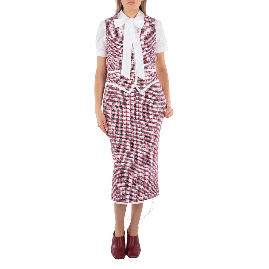 【関税&送料込】Thom Browne Piquet Sleeveless Minidress Sleeveless Belted Pleated Dress | THOM BROWNE | elysewalker
