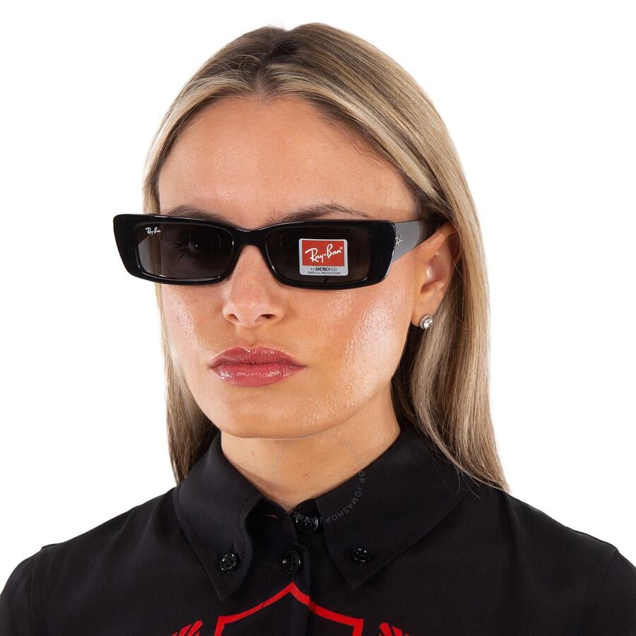 Ray-Ban Teru Bio Based Dark Grey Rectangular Sunglasses Rb4425