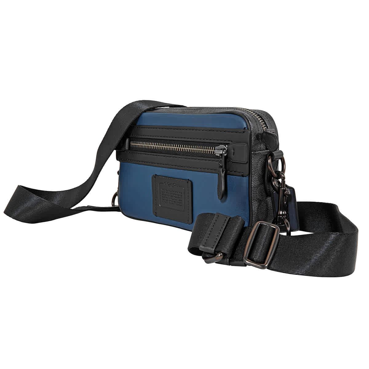 coach men's academy crossbody bolsa