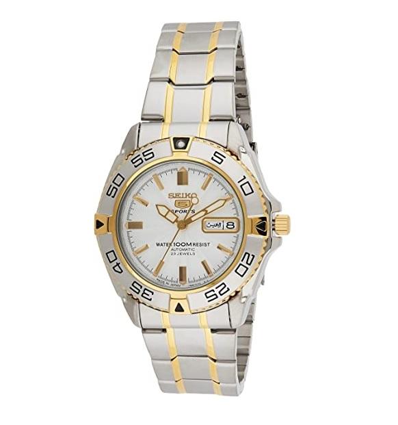 Seiko 5 sports automatic shop white dial