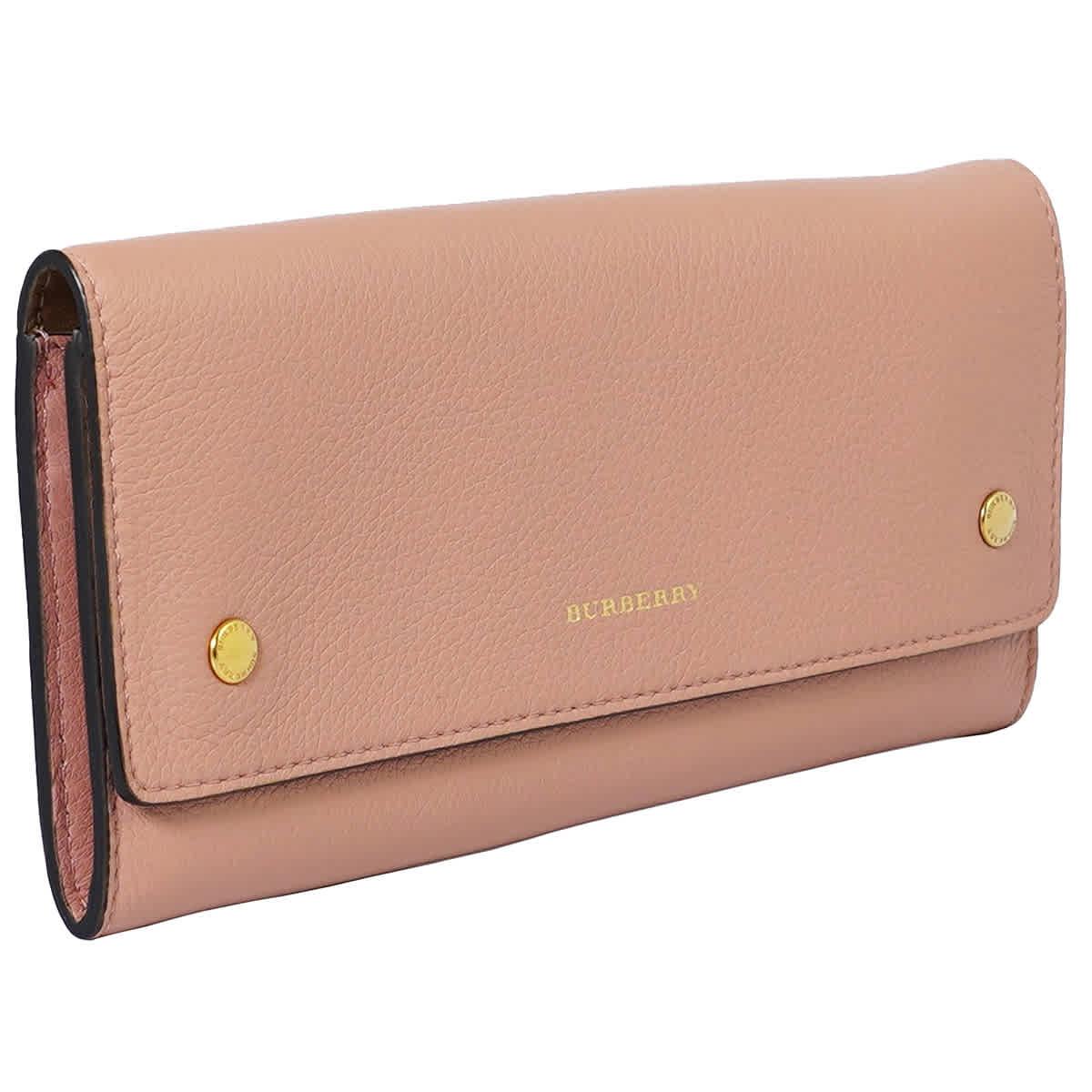 Burberry Leather Continental Wallet in Pink | Lyst Australia