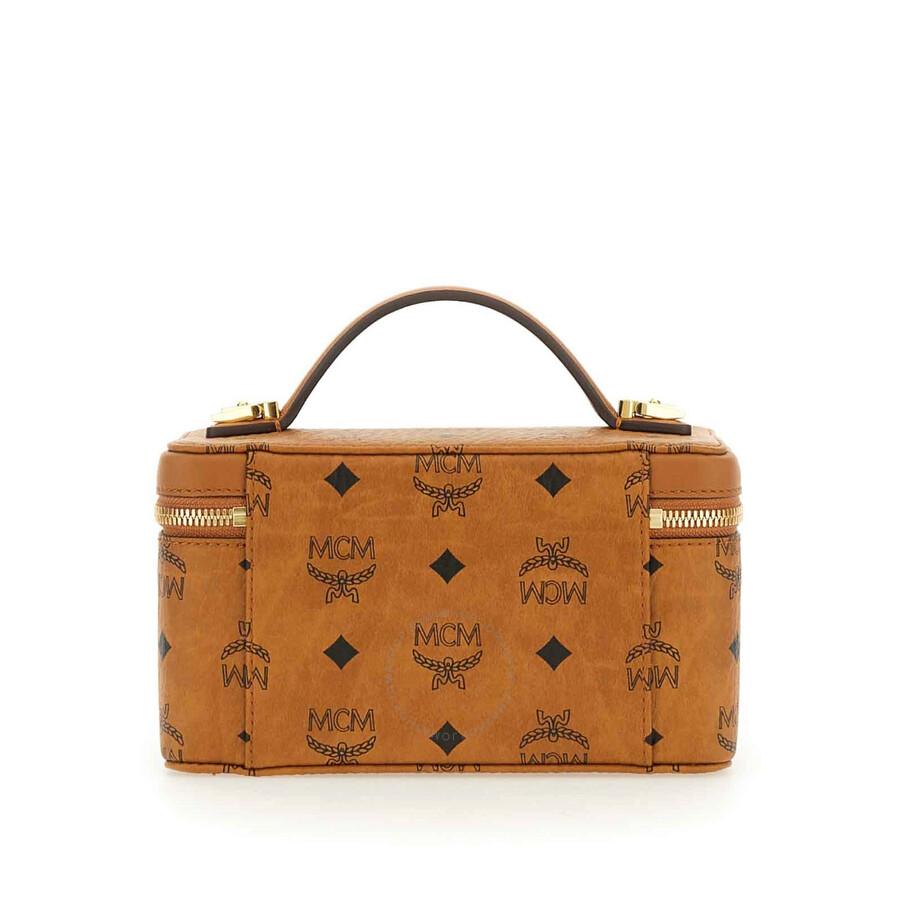 Studded Visetos Mcm Rockstar Vanity Case In Visetos Original Mcm