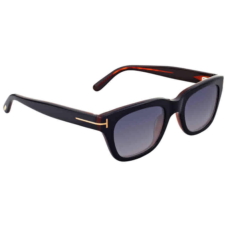 Tom Ford Snowdon Smoke Gradient Square Sunglasses Ft0237 05b 50 in Blue for  Men | Lyst