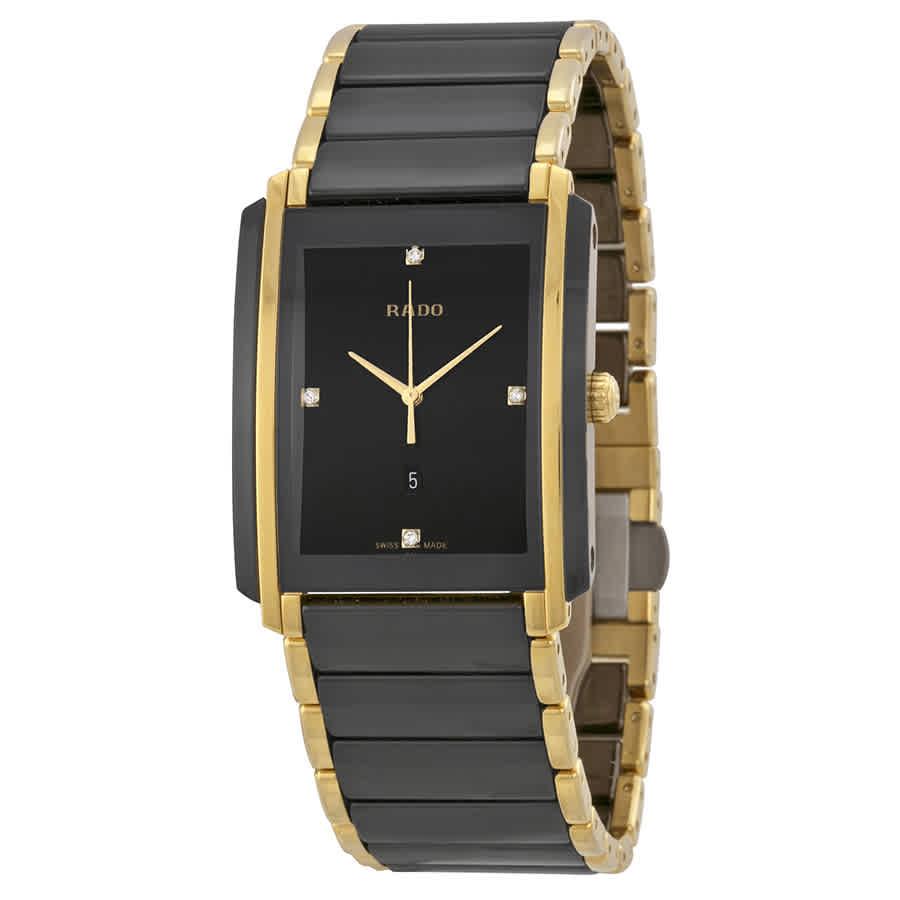 Rado R20845712 Women's Integral Diamond Rectangular Bimaterial Strap