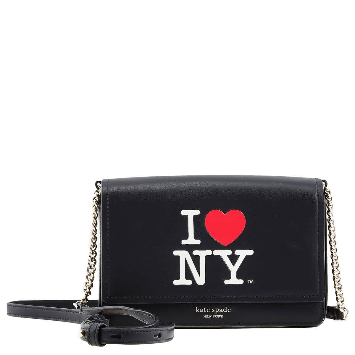 Kate Spade New York Leather Chain-Linked Shoulder Bag - Black