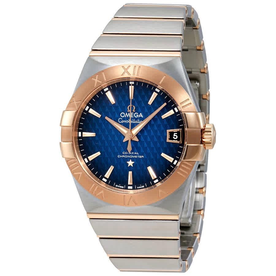 omega constellation blue dial