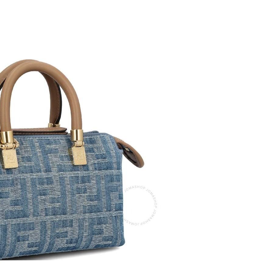 Fendi Ff Mini Denim Bag in Blue | Lyst