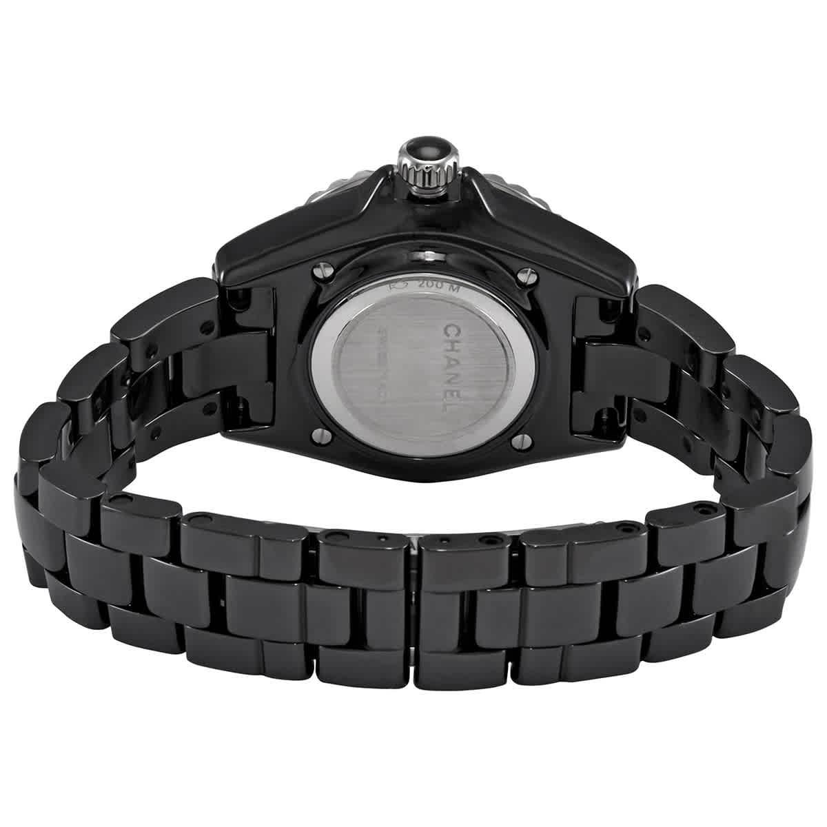 Chanel J12 Quartz Diamond Black Dial Watch
