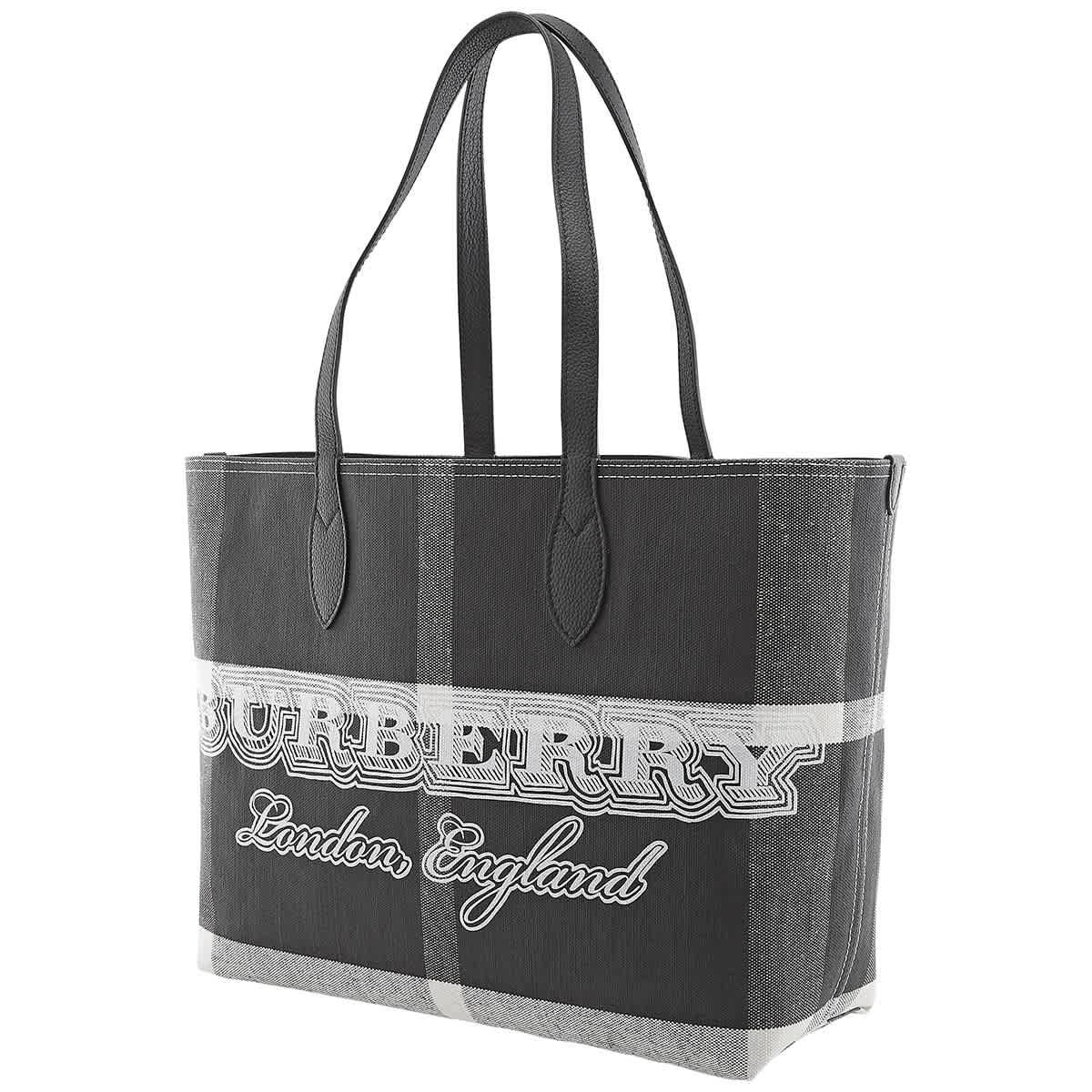 Burberry black store reversible tote