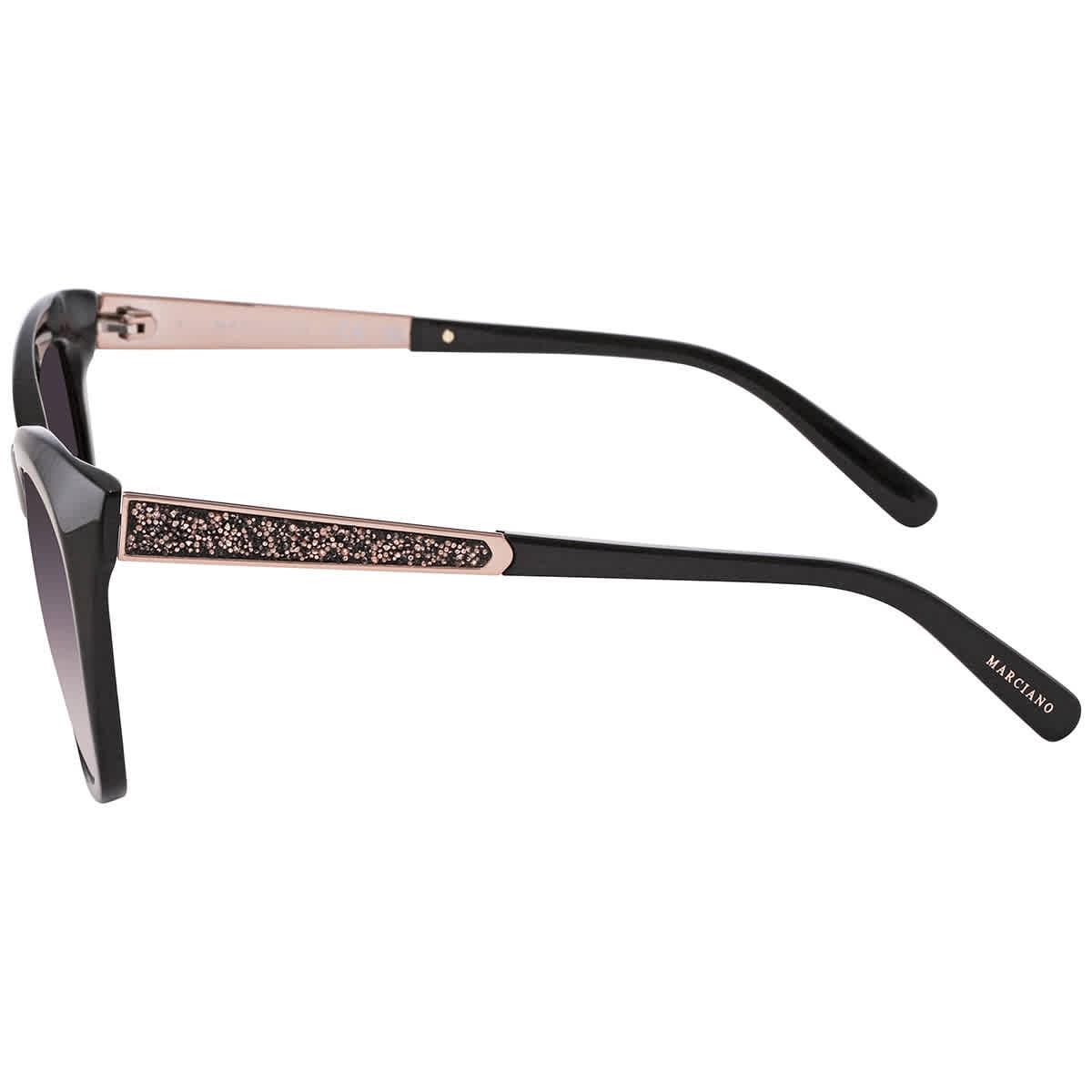 Guess Gradient Or Mirror Violet Cat Eye Sunglasses in Black | Lyst