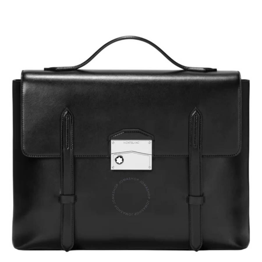 MONT BLANC ブリーフケース モノグラム PVC 2wayブラック MONT BLANC ブリーフケース モノグラム PVC 2wayブラック