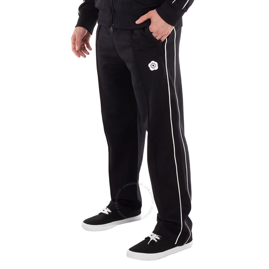 パンツ KENZO Black Cotton Joggers KENZO Black with White Logo Jogger Style Sweatpants Pants | eBay