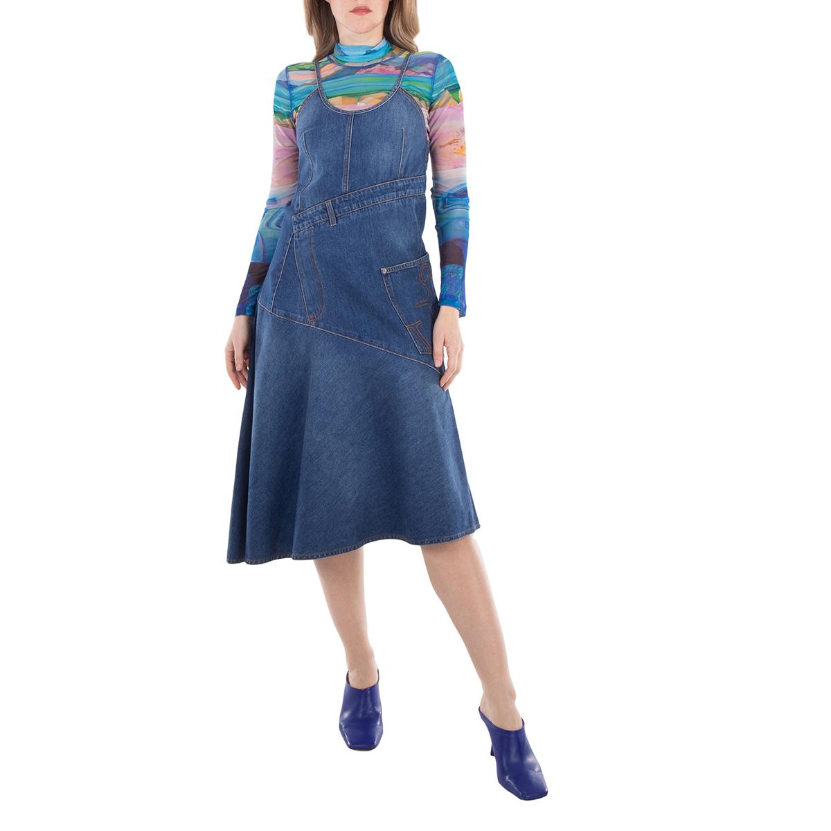 jw anderson denim dress Twisted Cotton Dress, Brand Size 6 (Us in Blue this jacket reinterprets classic Color:Greenery Shantung Anderson uniqlo denim shirt dress YGroup_dress_cotton Hawes & Curtis Black