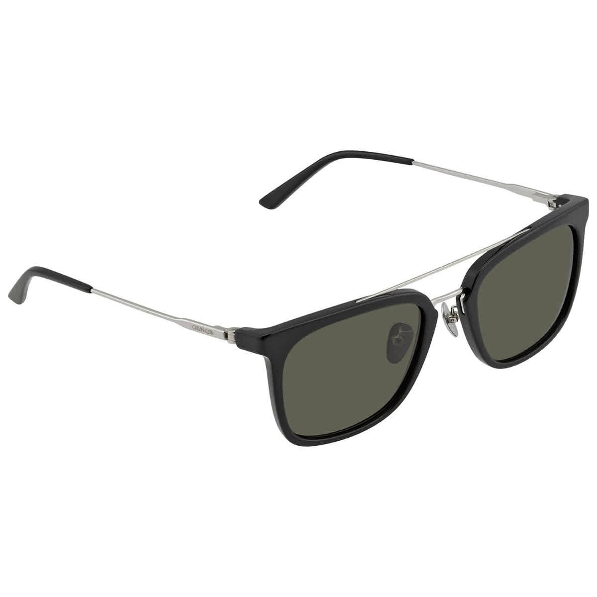 Calvin Klein Mens Black Square Sunglasses 1 56 For Men Lyst