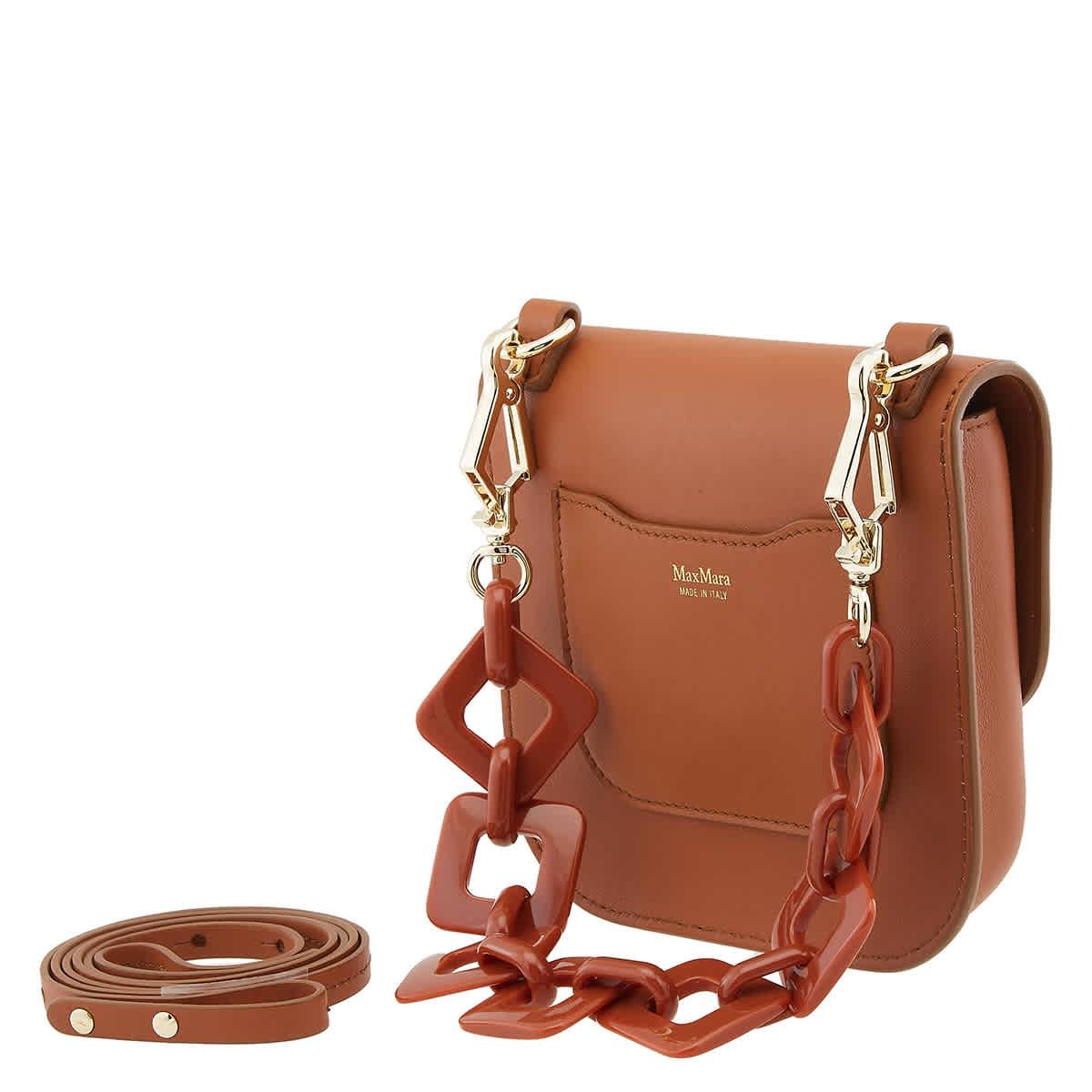 Max Mara Leather Mym Bag in Brown | Lyst