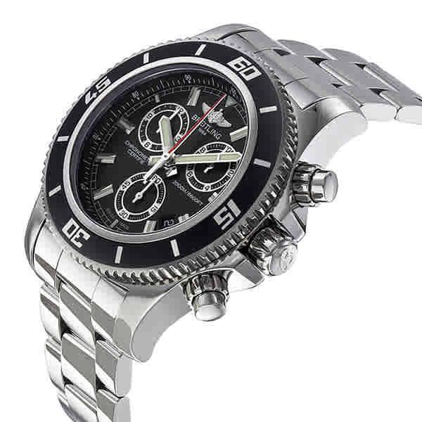 Breitling Superocean Chronograph M2000 Black Dial Watch in