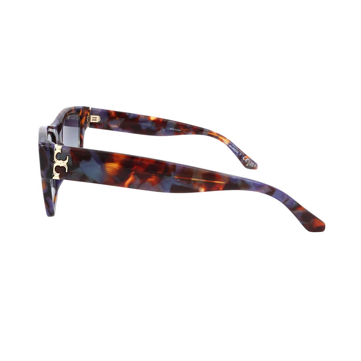 Tory burch clearance blue tortoise sunglasses