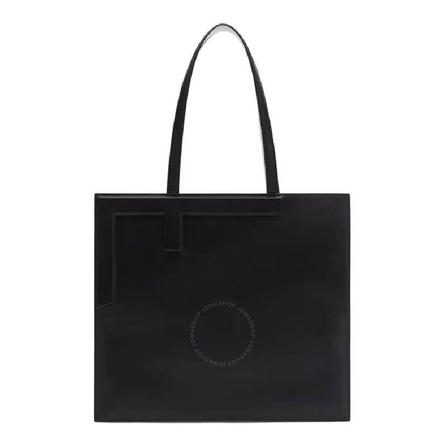 Fendi Flip Shopper Leather Tote in Black | Lyst