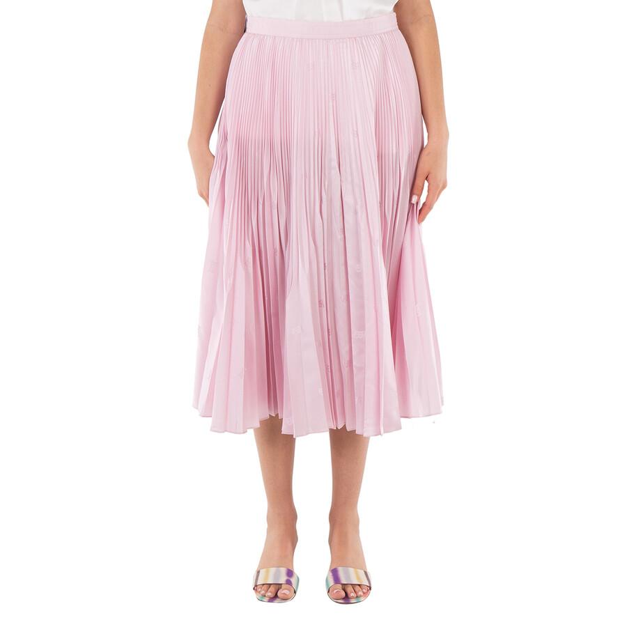 Burberry Pale Candy Angelina Pleated Skirt, Brand Size (Us in