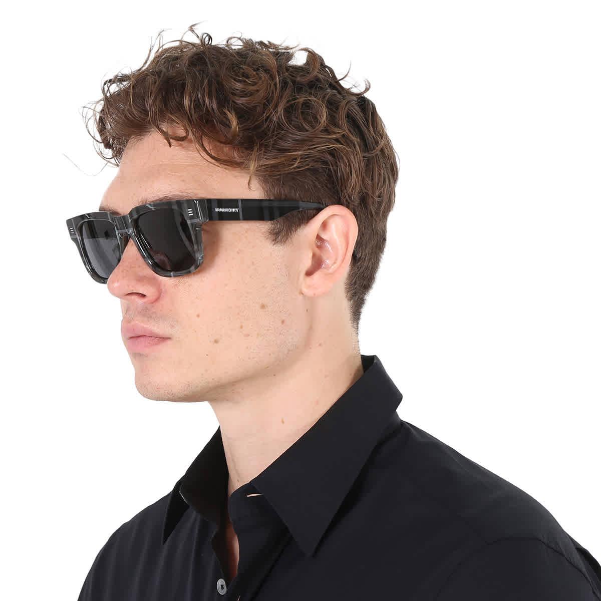 Burberry Hayden Dark Grey Square Sunglasses Be4394 380487 54