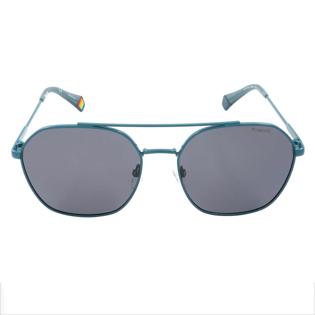 Polaroid Core Grey Pilot Sunglasses in Blue | Lyst