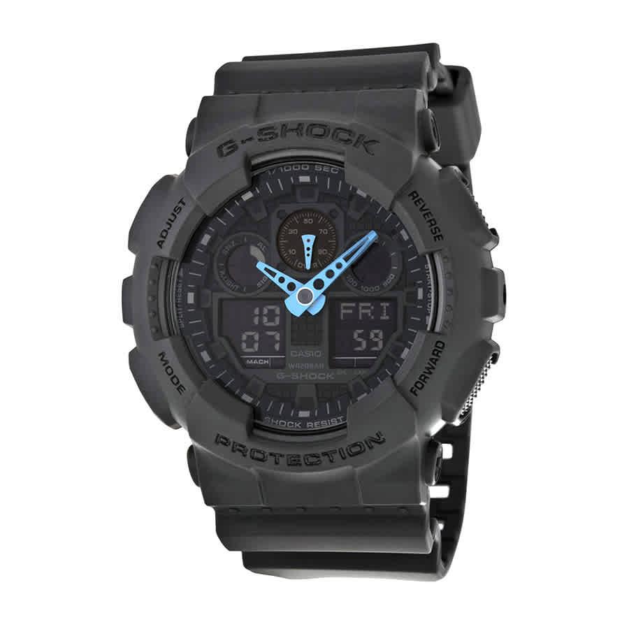 g shock gray and blue