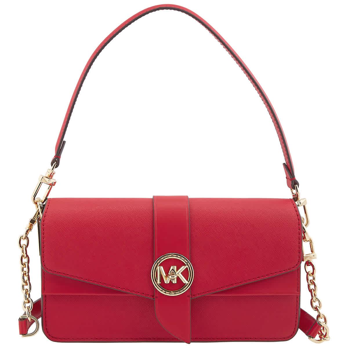 Michael Kors Ladies Greenwich Medium Saffiano Leather Shoulder Bag