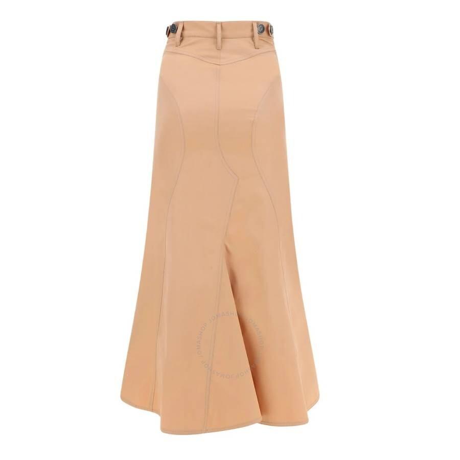 スカート BURBERRY Maxi skirt Beige BURBERRY Cotton-Twill Maxi Skirt | endource