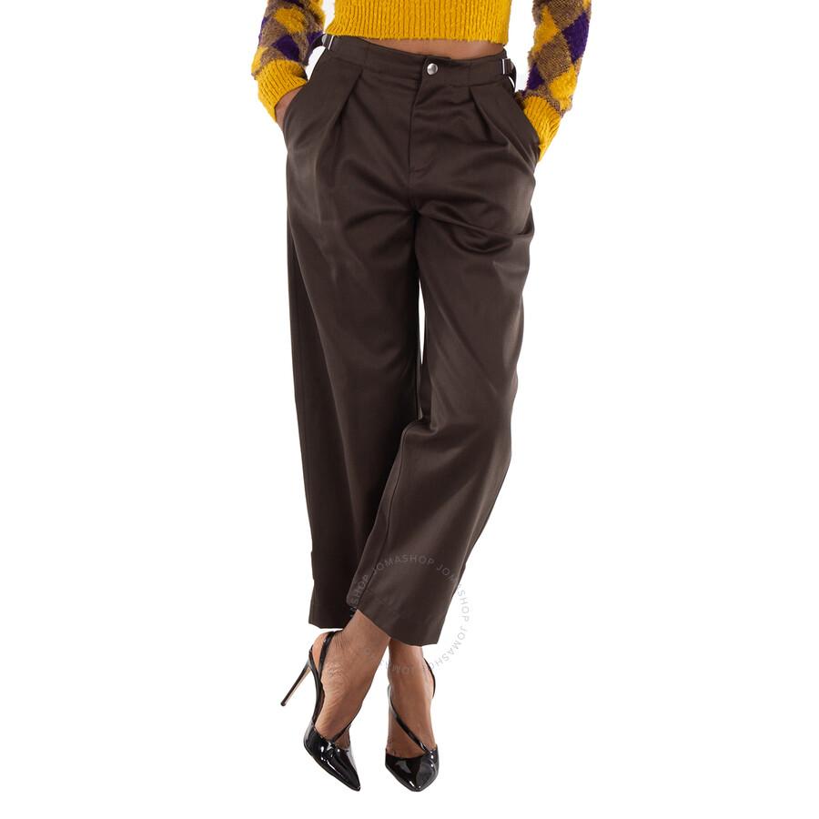 パンツ Burberry Capri Trousers In Cotton Cotton Capri Trousers in Quill - Women | Burberry® Official