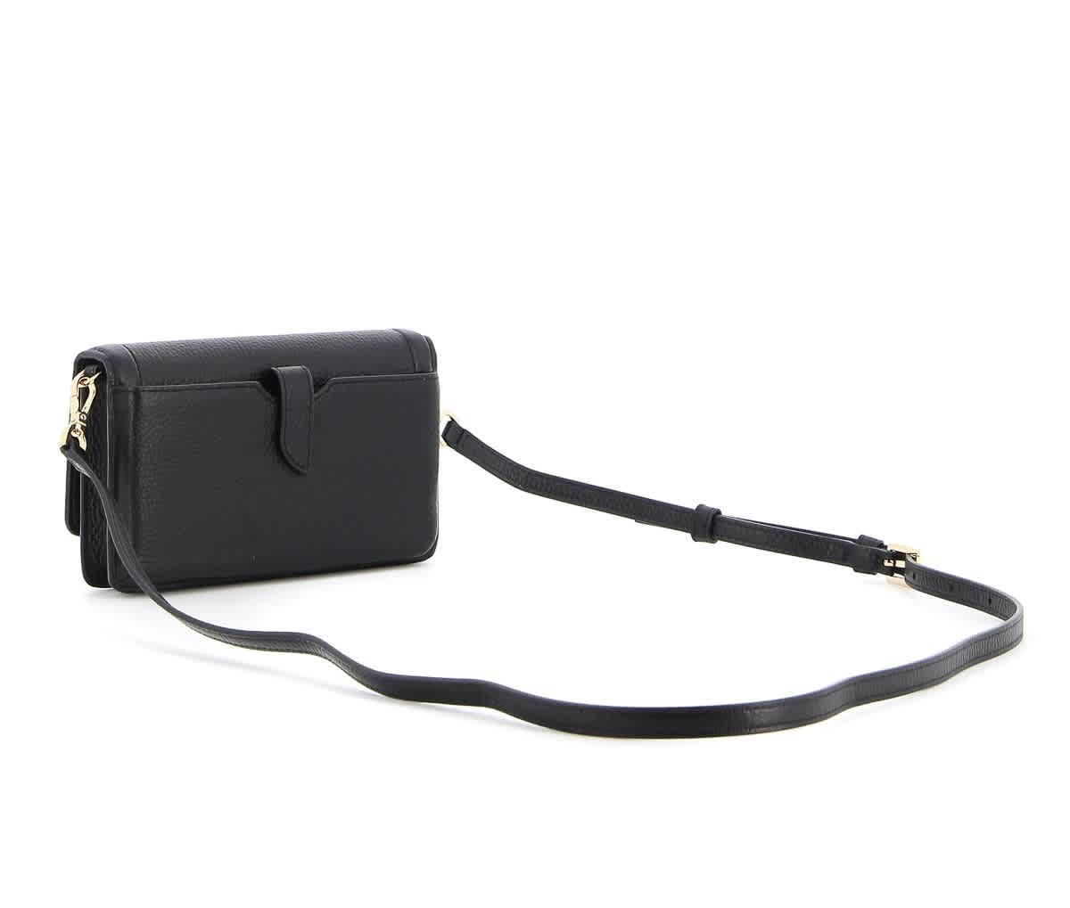 Jet Set Small Pebbled Leather Smartphone Convertible Crossbody Bag