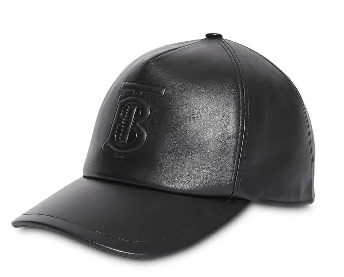 Tb Leather Trucker Cap in Black for Men 