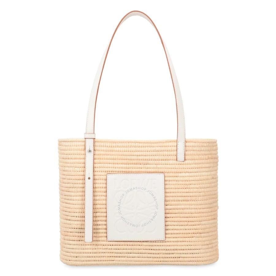 【関税送料込】Loewe White And Natural Basket Bag 関税送料込】Loewe White And Natural Basket Bag