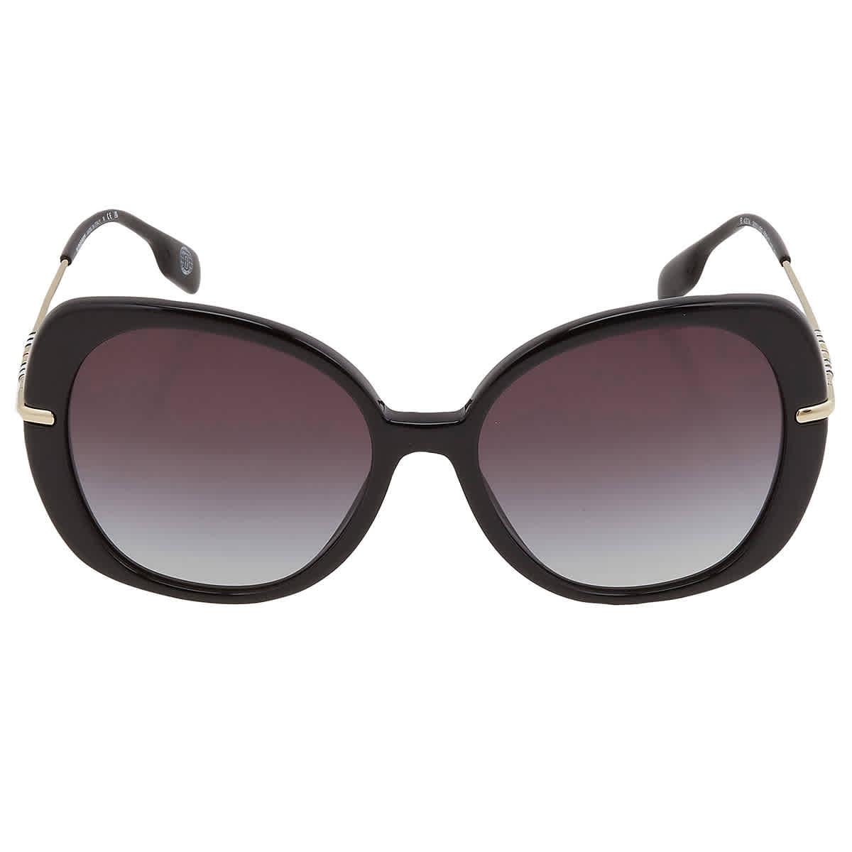 Burberry Eugenie Grey Gradient Butterfly Sunglasses in Black Lyst