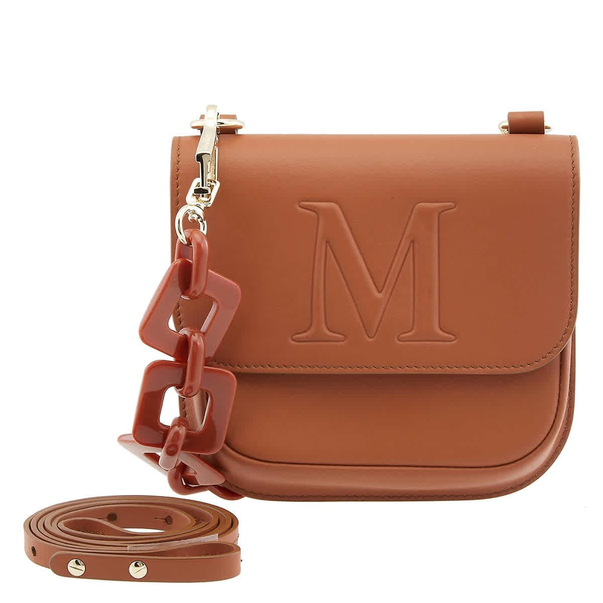 Max Mara Leather Mym Bag in Brown | Lyst