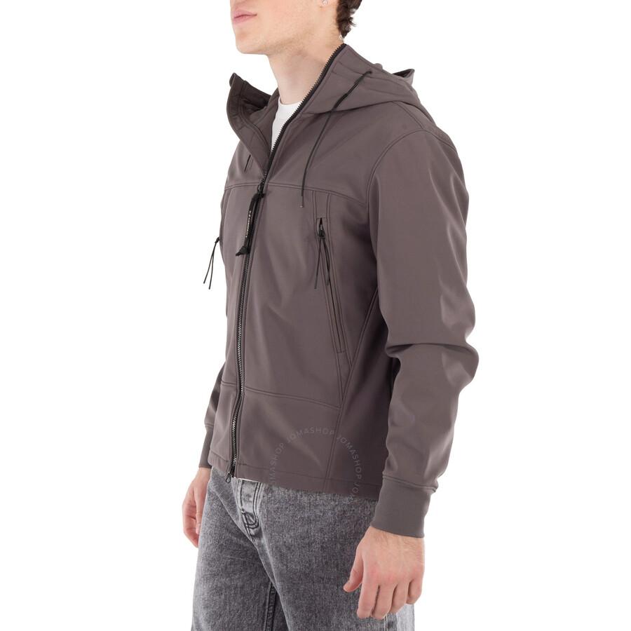 C.P. Company C.P. Shell-R Hooded Goggle Jacket in Grey for Men