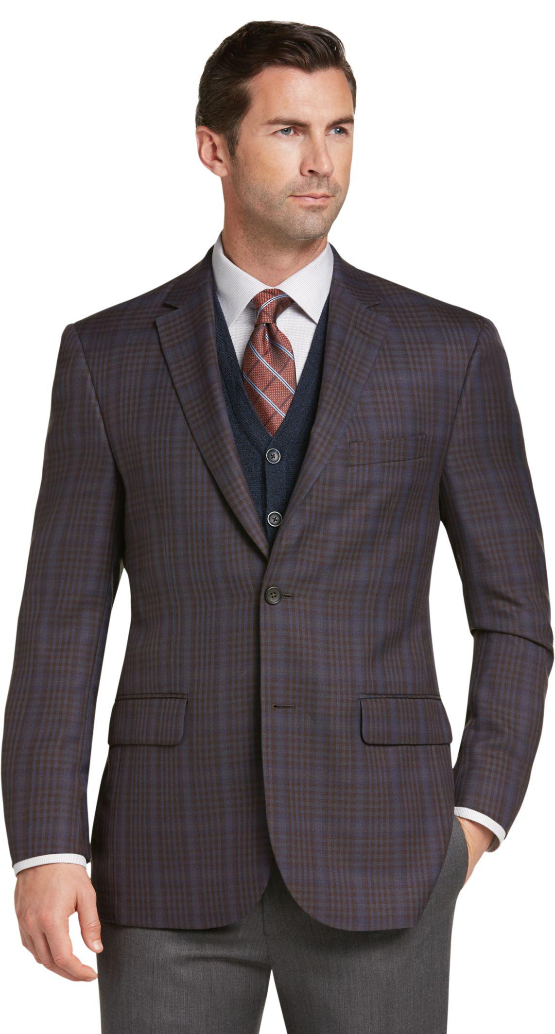 Lyst - Jos. A. Bank Reserve Collection Tailored Fit Multi-plaid ...